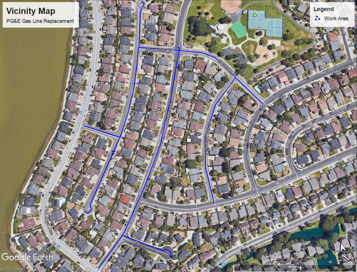 PG&E vicinity map