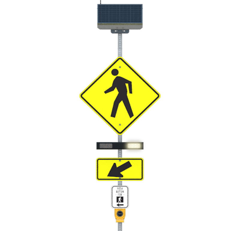 rapid rectangular flashing beacons