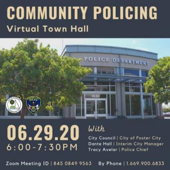 Virtual Town Hall on Community Policing - June 29, 2020 at 6:00 PM