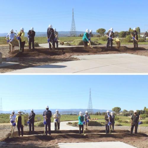 Levee Project Groundbreaking - Ceremonial Turning of the Dirt