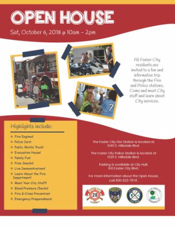 Foster City open House Flyer