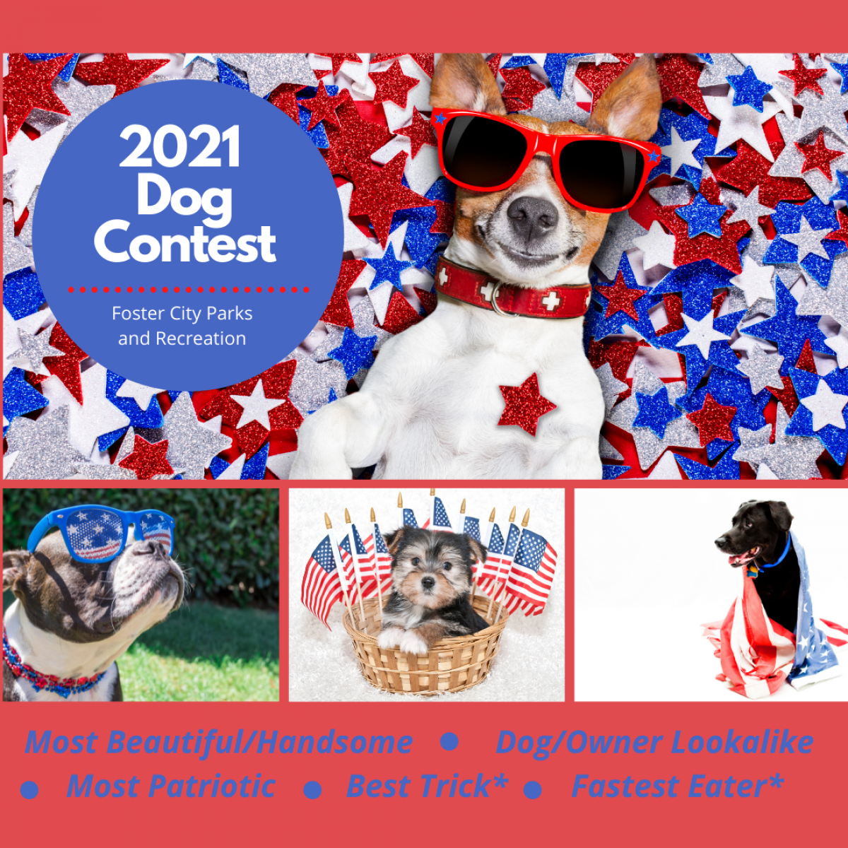 2021 Fourth of July Dog Contest Foster City California