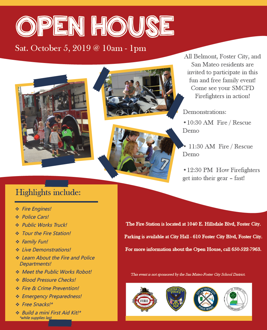 San Mateo Consolidated Fire Department Open House Foster City California